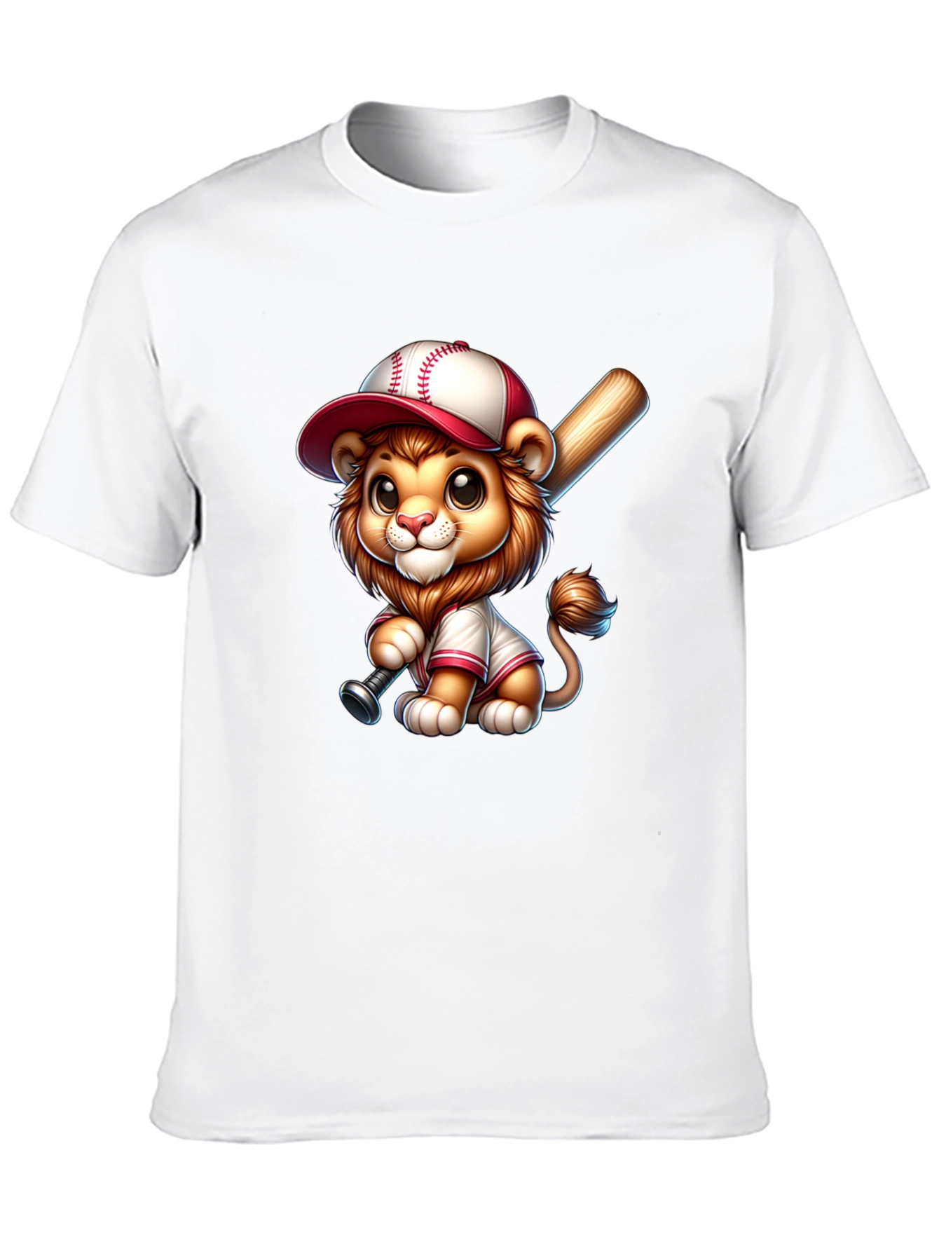 Cute Lion Baseball T-Shirt