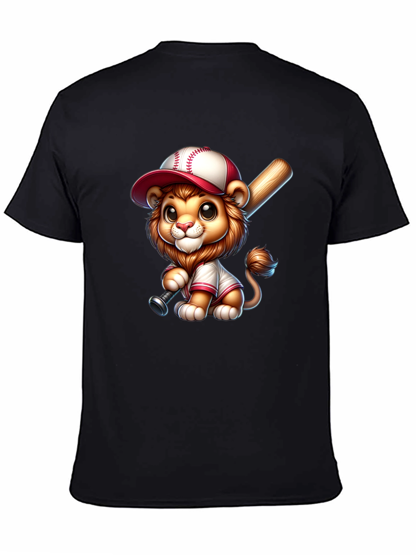Cute Lion Baseball T-Shirt
