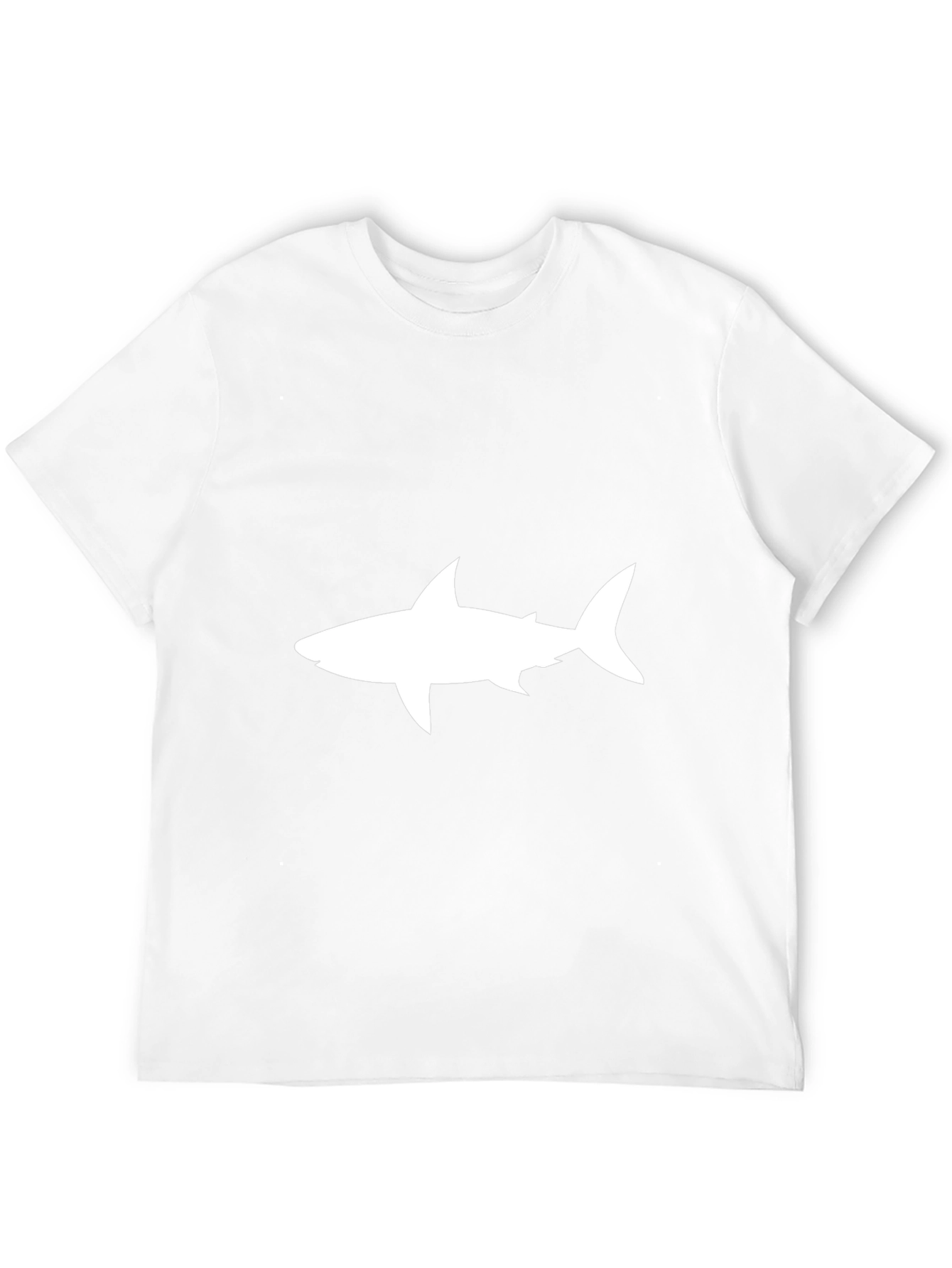 Shark Graphic Tee - Black Cotton Casual Shirt