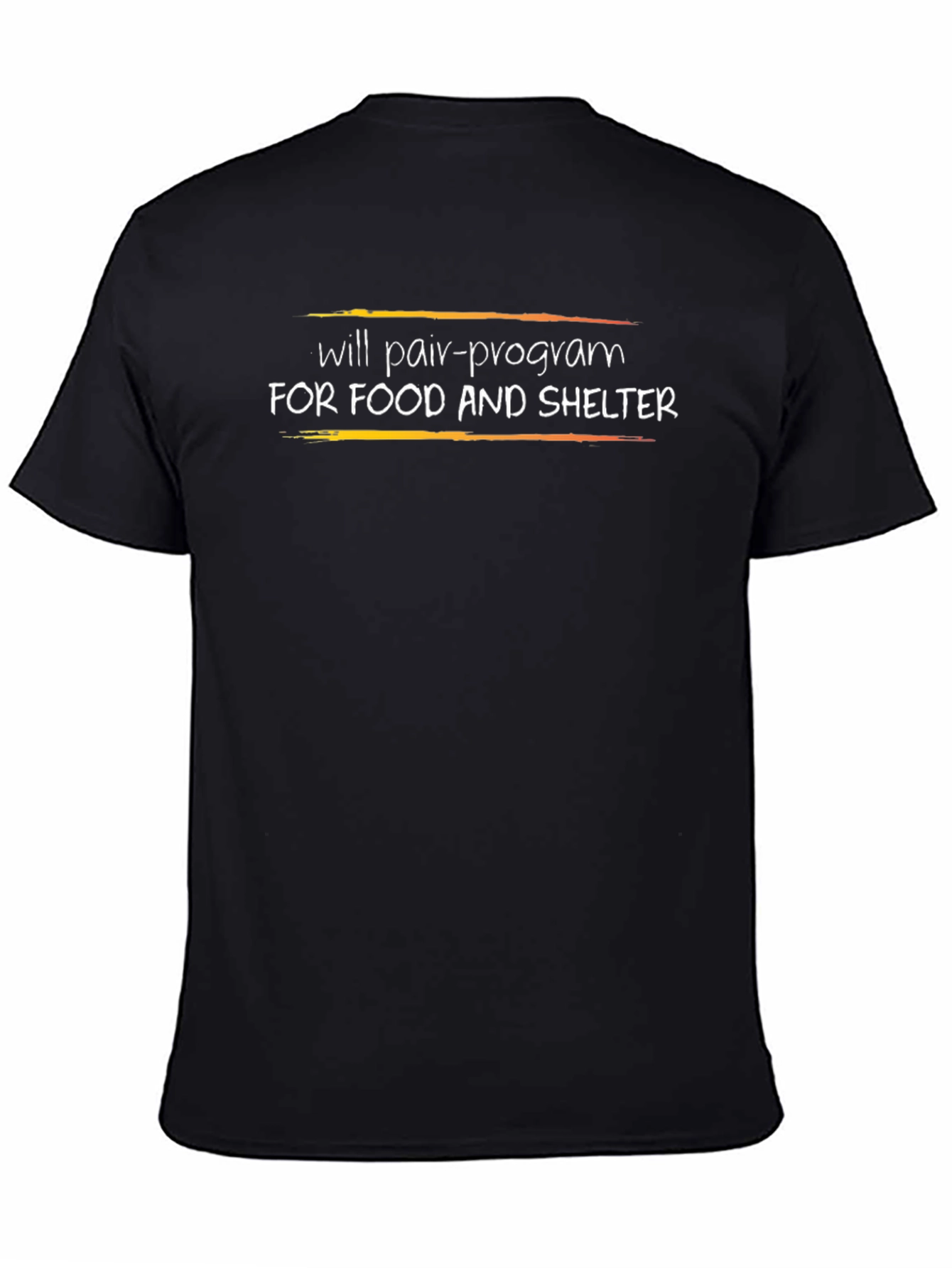 Pair Program T-Shirt - Food and Shelter Coding Tee