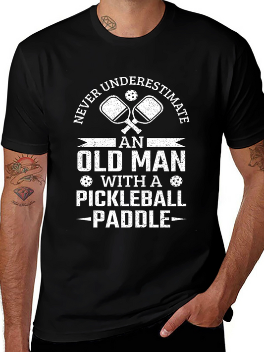 Funny Pickleball Old Man T-Shirt