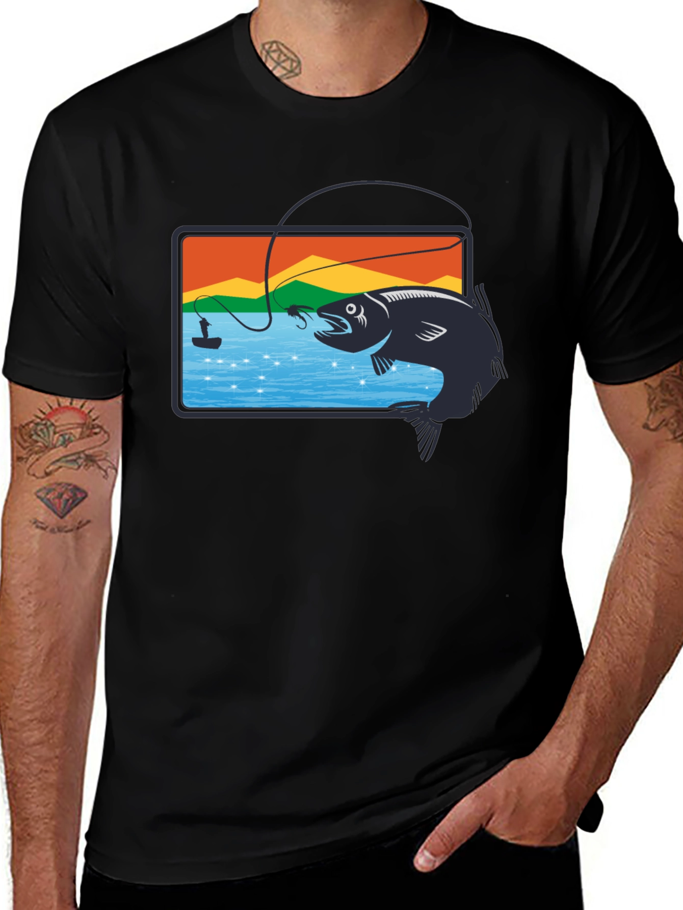Fishing Graphic Tee - Anglers Catch