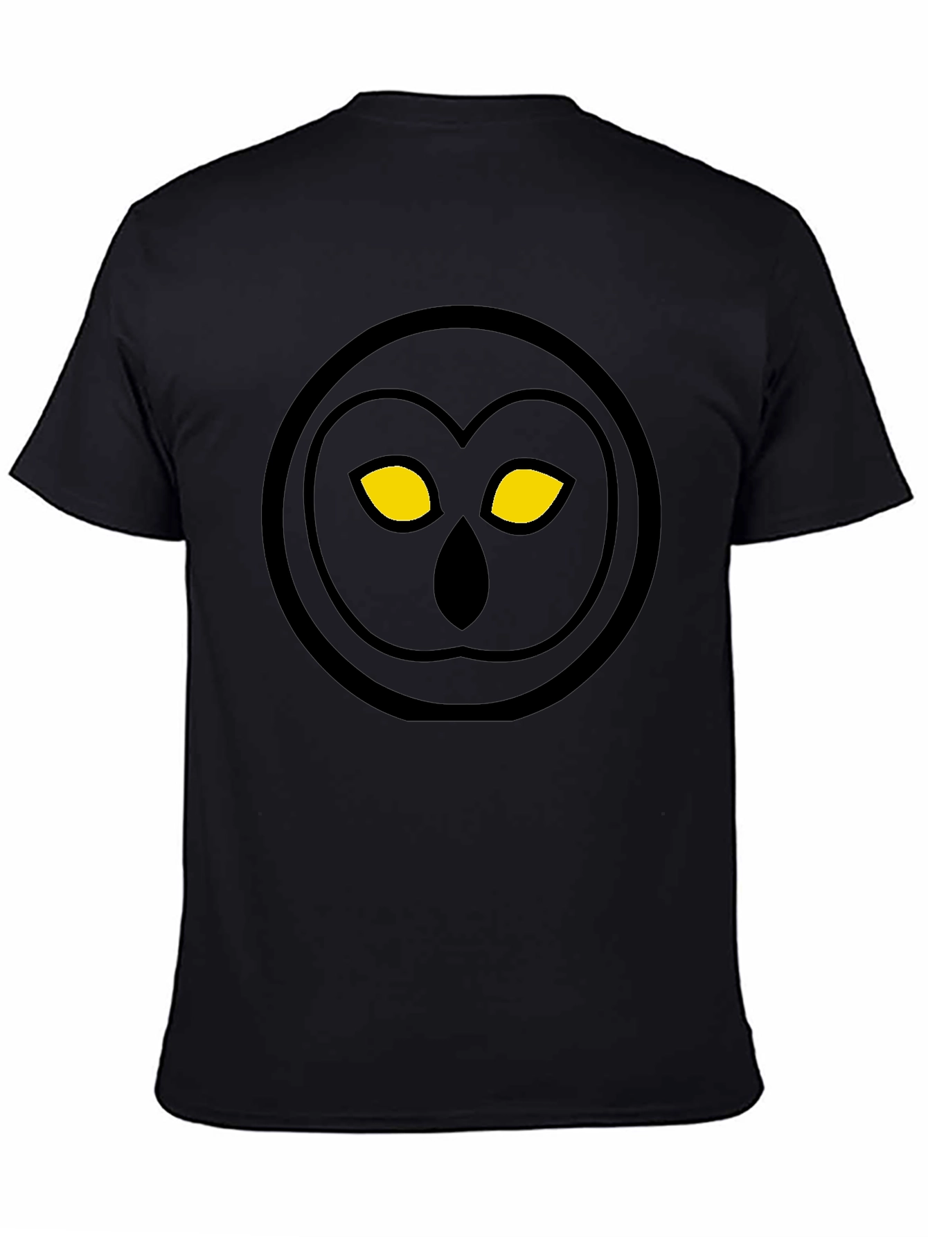 Owl Eyes Graphic T-Shirt - Black Cotton Tee