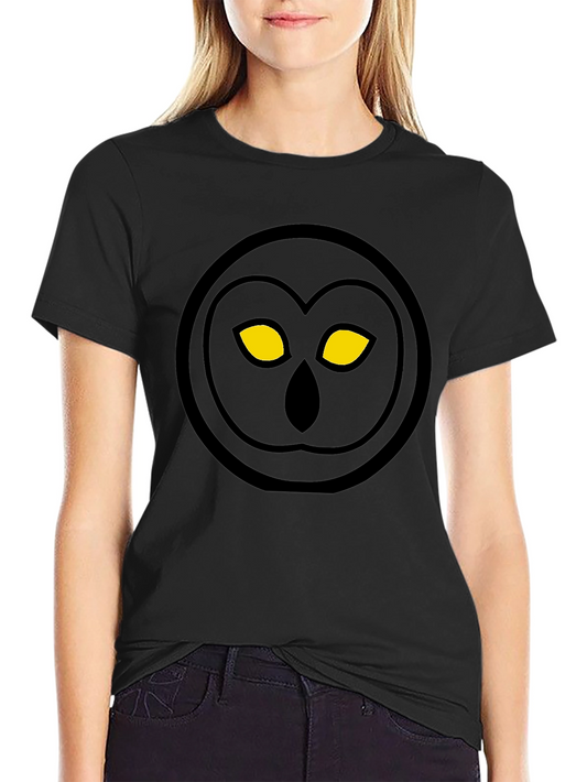 Owl Eyes Graphic T-Shirt - Black Cotton Tee