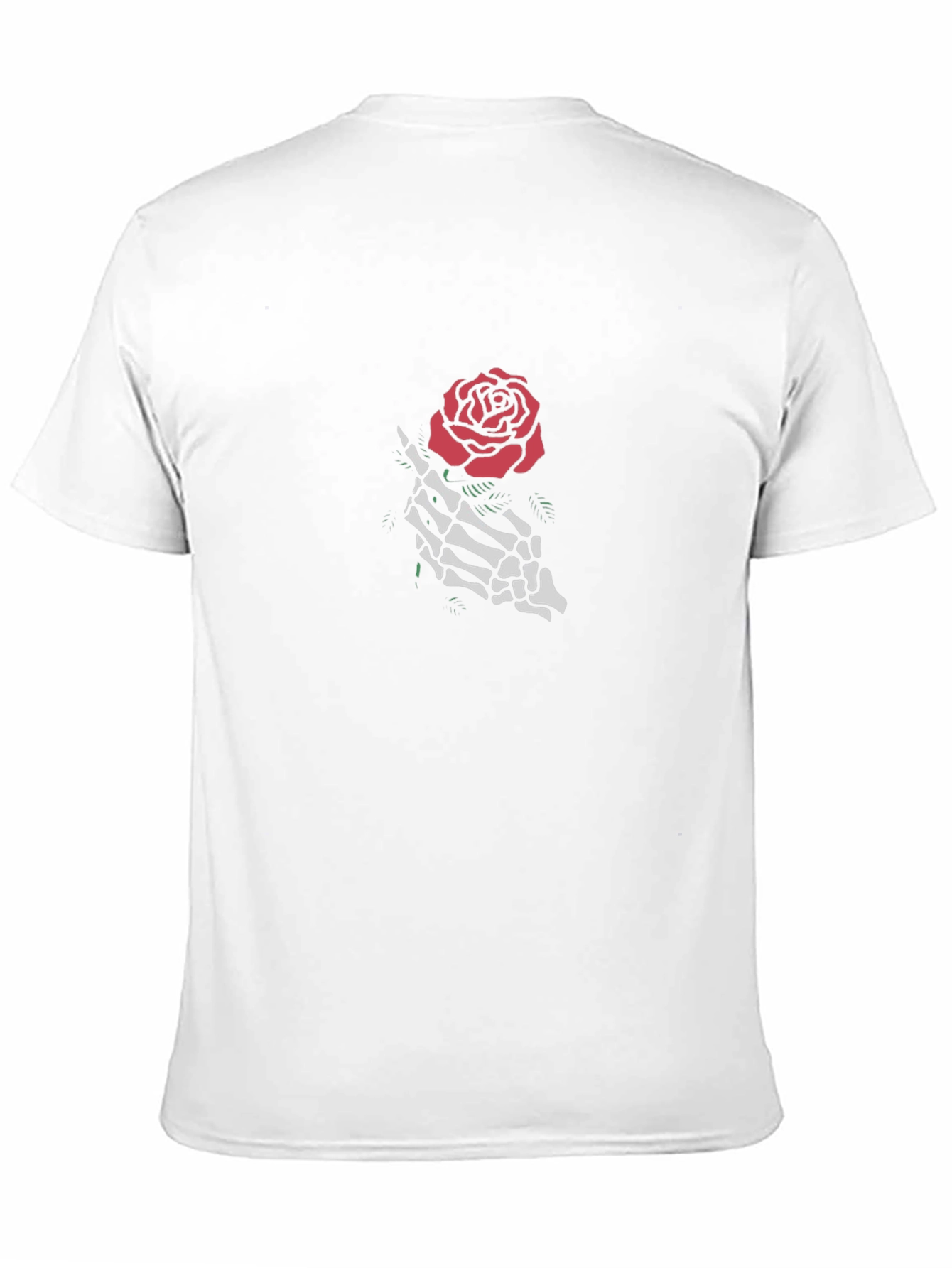 Skeleton Rose Graphic Tee - Black