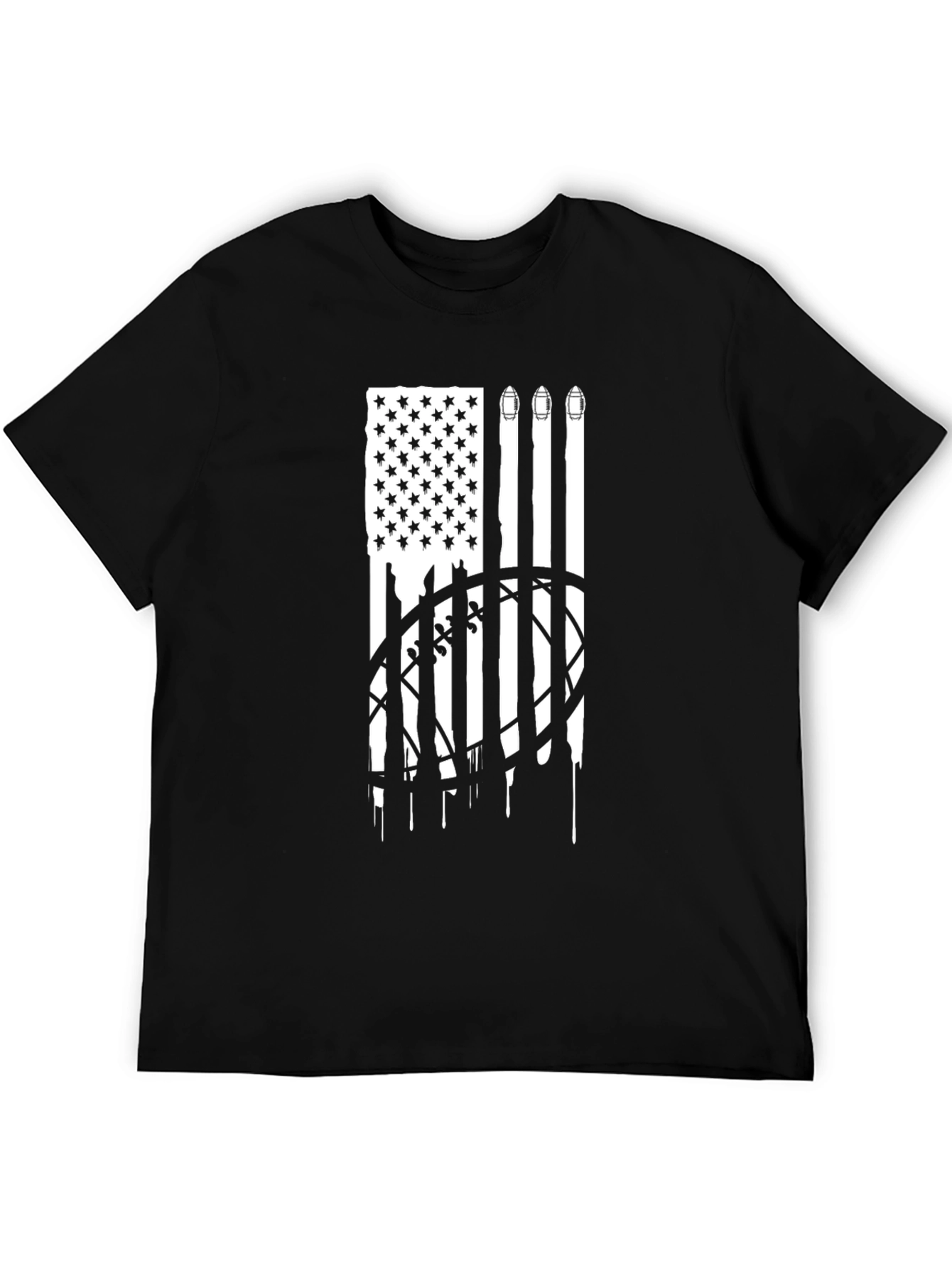 American Football Flag Graphic Tee