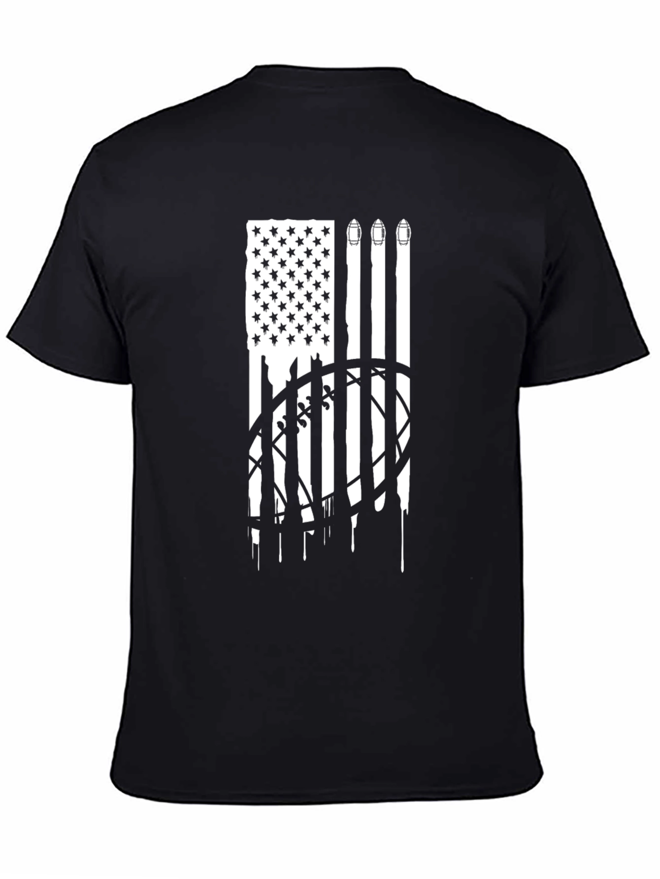 American Football Flag Graphic Tee
