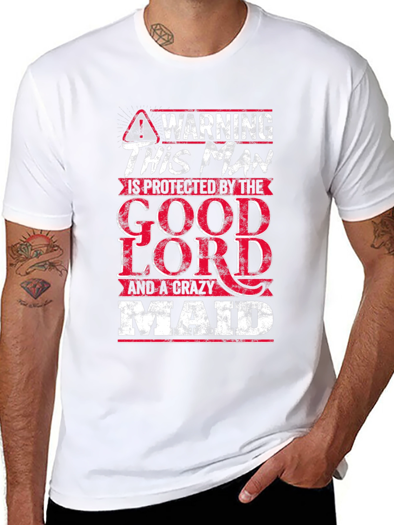 Warning This Man Is Protected T-Shirt
