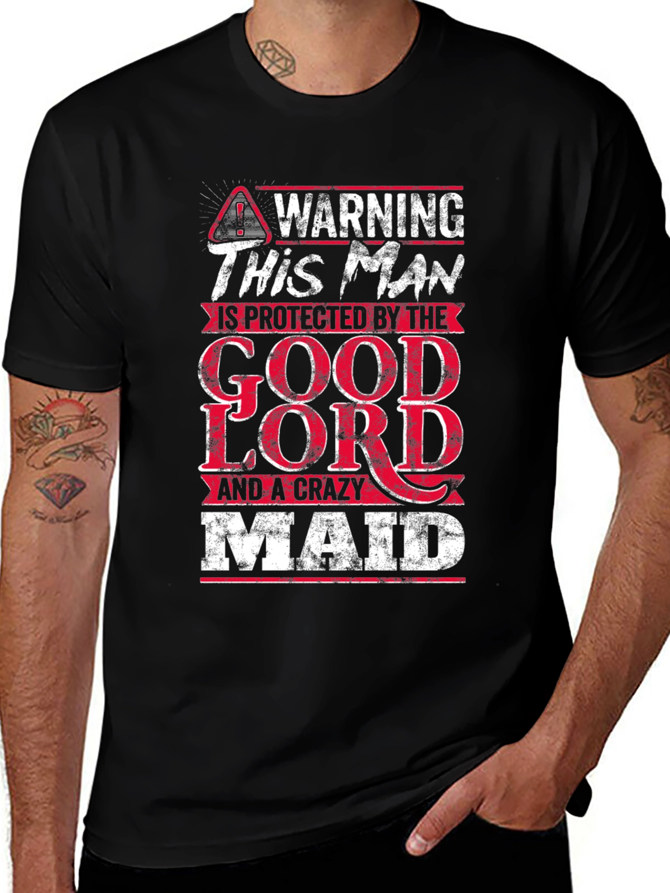 Warning This Man Is Protected T-Shirt