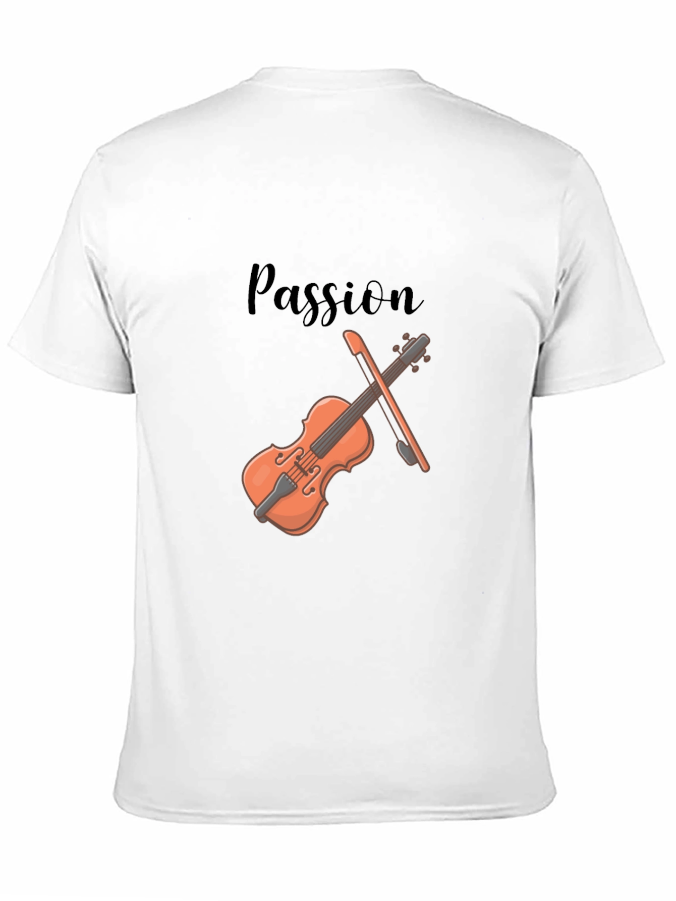 Passion Violin Graphic Tee - Stylish Musicians T-Shirt