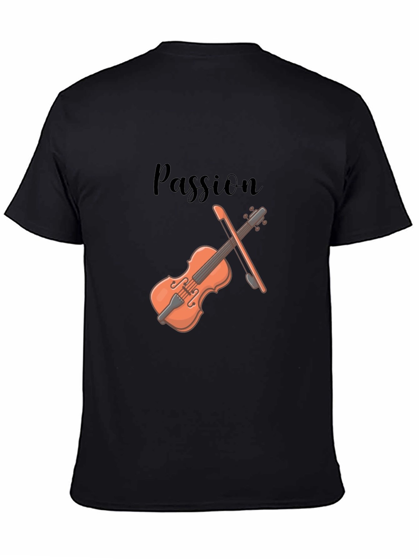 Passion Violin Graphic Tee - Stylish Musicians T-Shirt