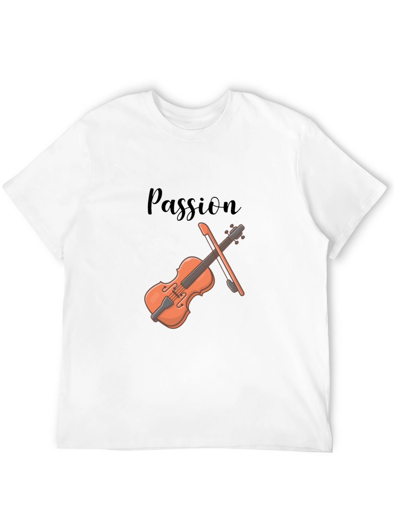 Passion Violin Graphic Tee - Stylish Musicians T-Shirt
