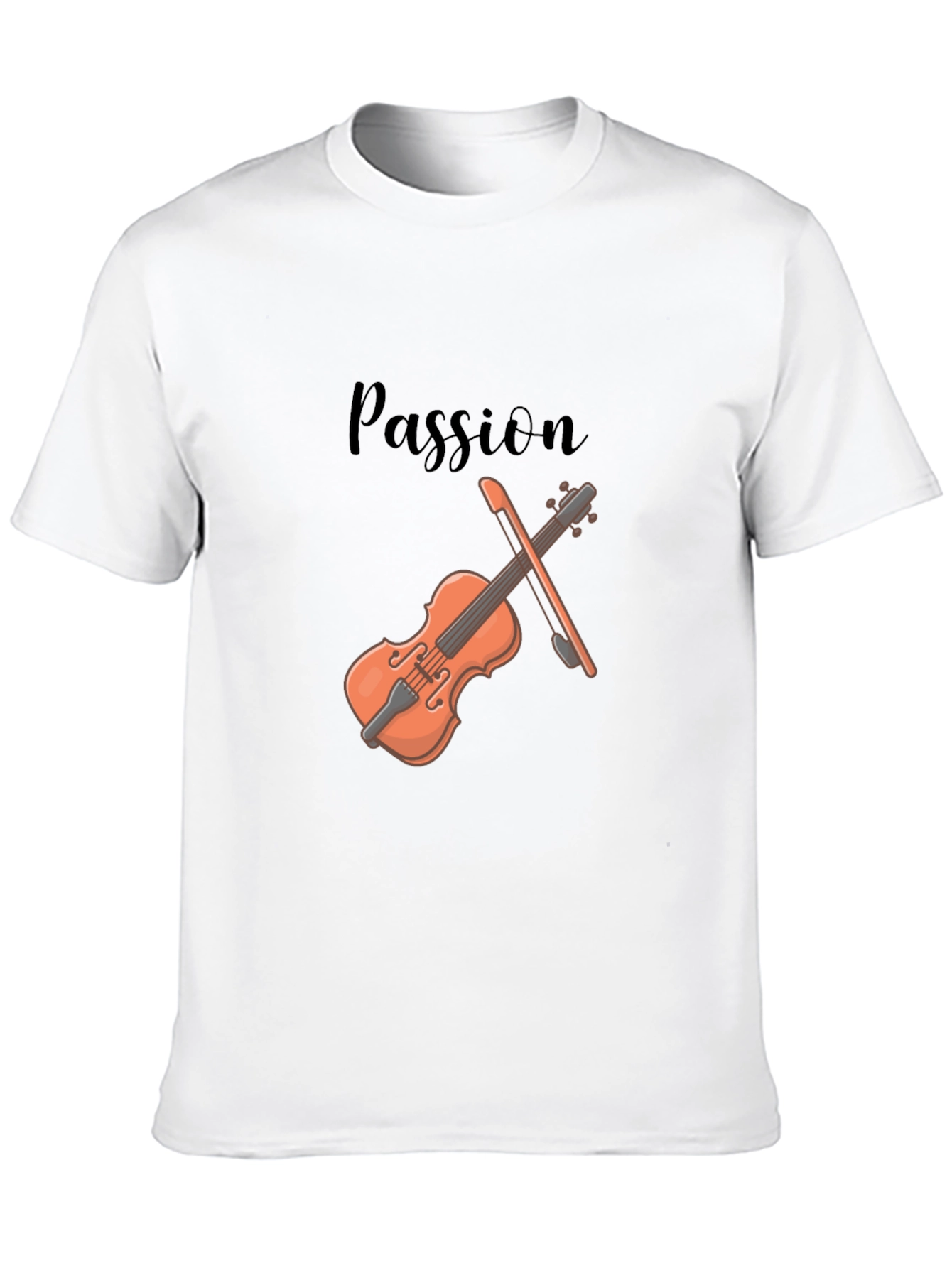 Passion Violin Graphic Tee - Stylish Musicians T-Shirt