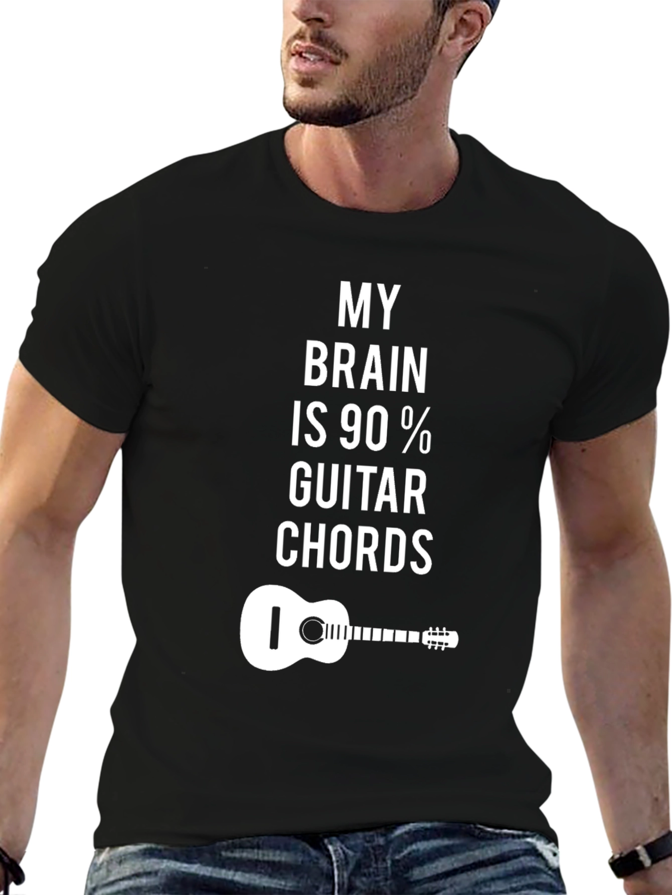 Guitar Chords Brain Tee - Musicians Statement Shirt