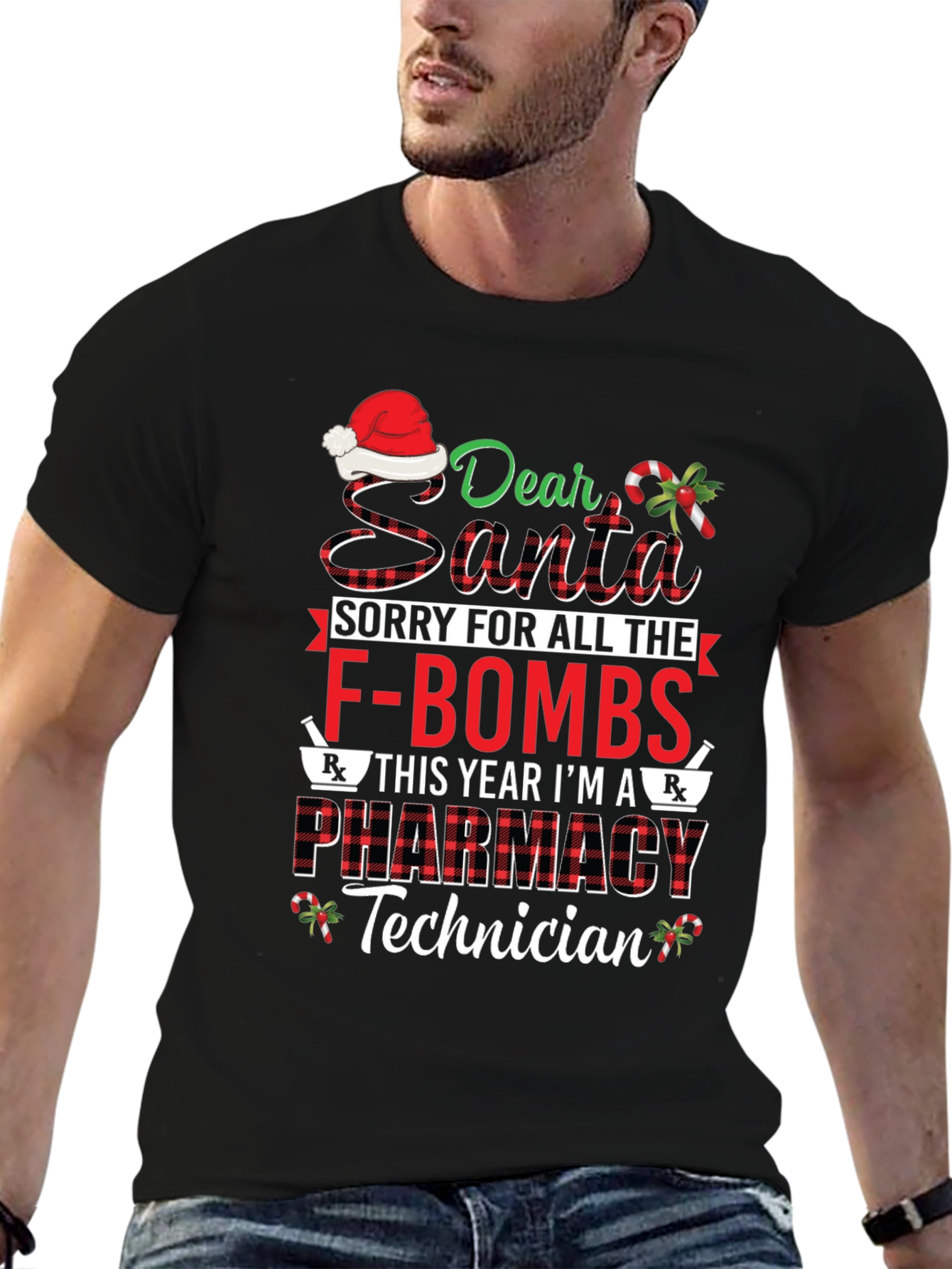 Funny Pharmacy Technician Christmas T-Shirt
