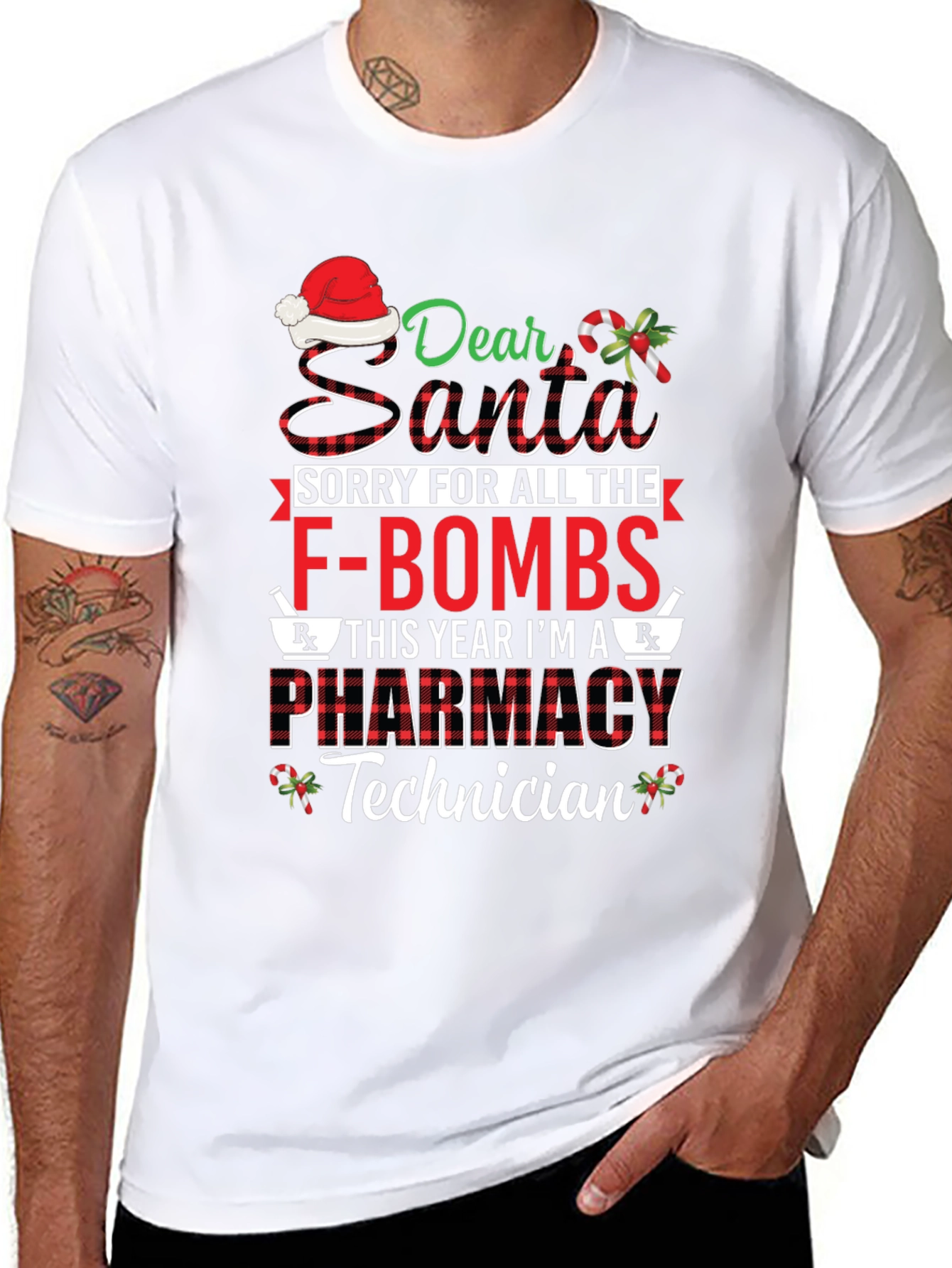 Funny Pharmacy Technician Christmas T-Shirt