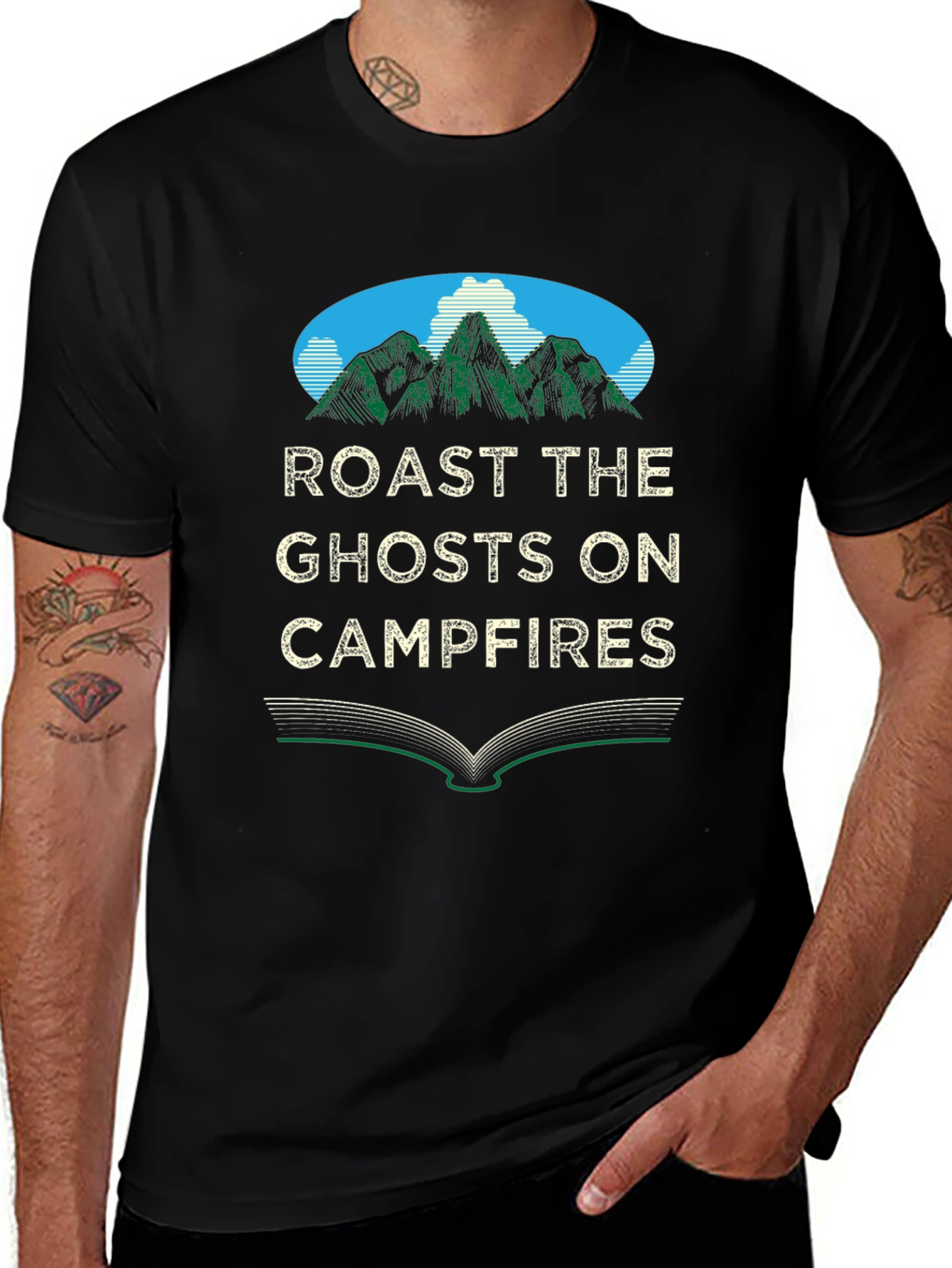 Roast The Ghosts On Campfires Graphic Tee