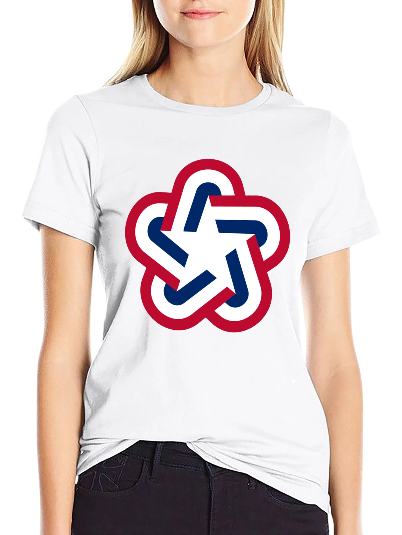Geometric Star Graphic Tee