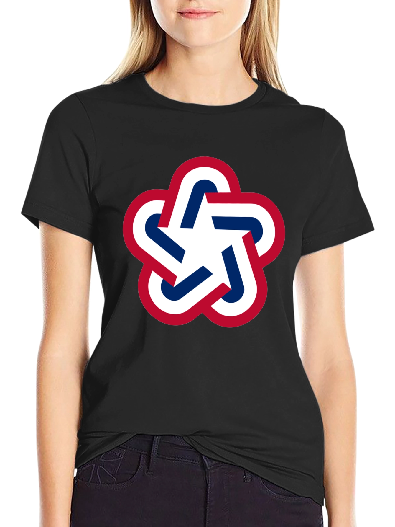 Geometric Star Graphic Tee