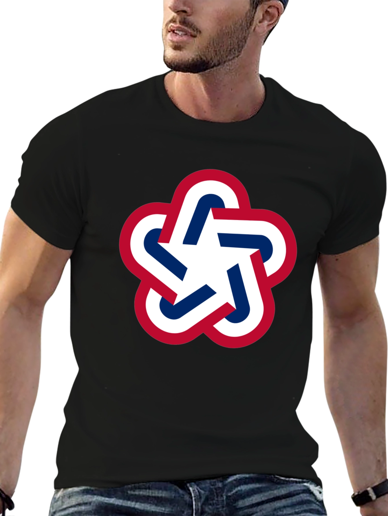Geometric Star Graphic Tee