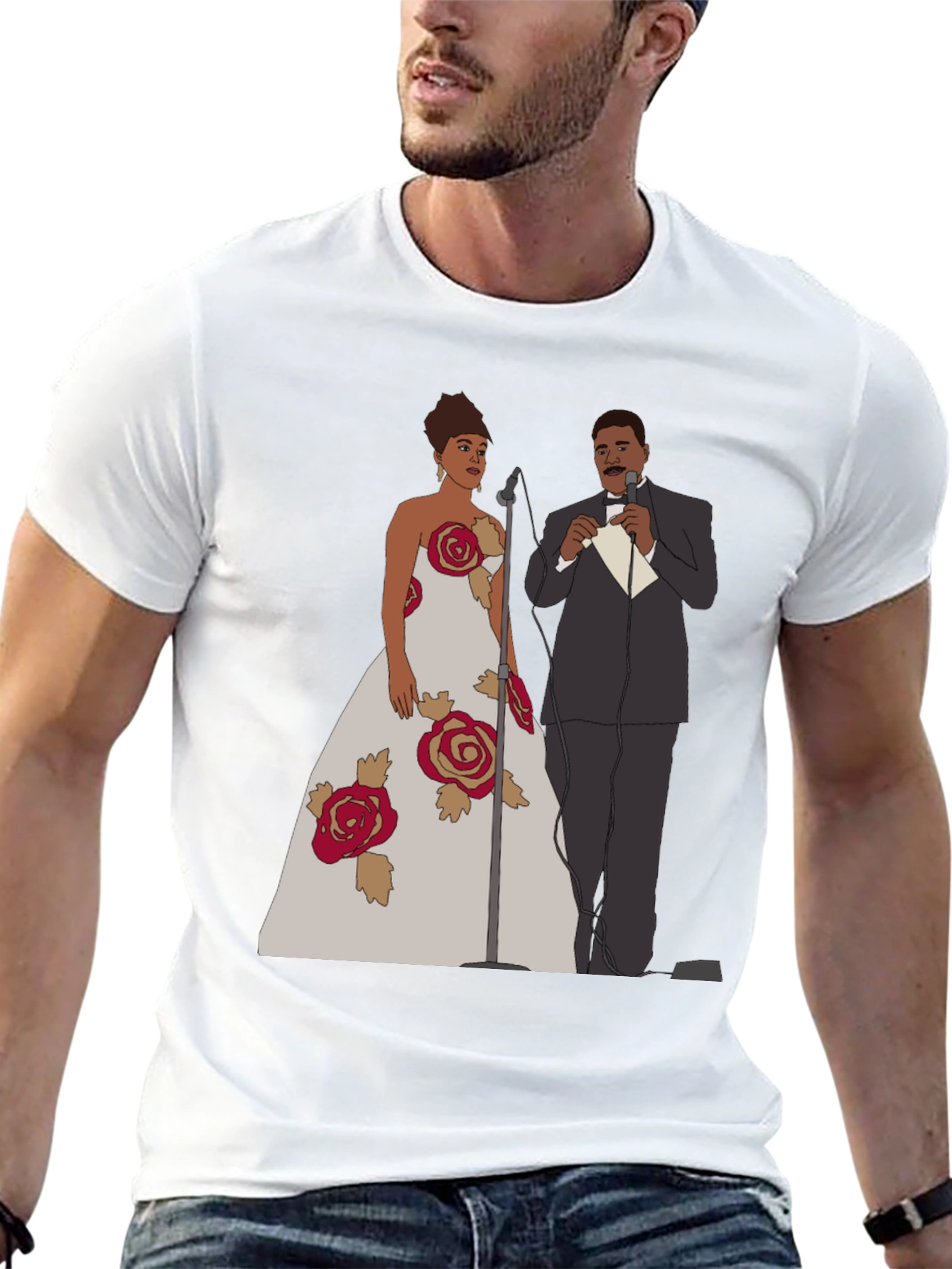 Rose Gown Cartoon T-Shirt