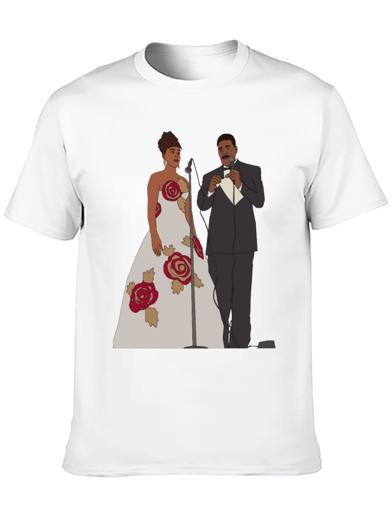 Rose Gown Cartoon T-Shirt