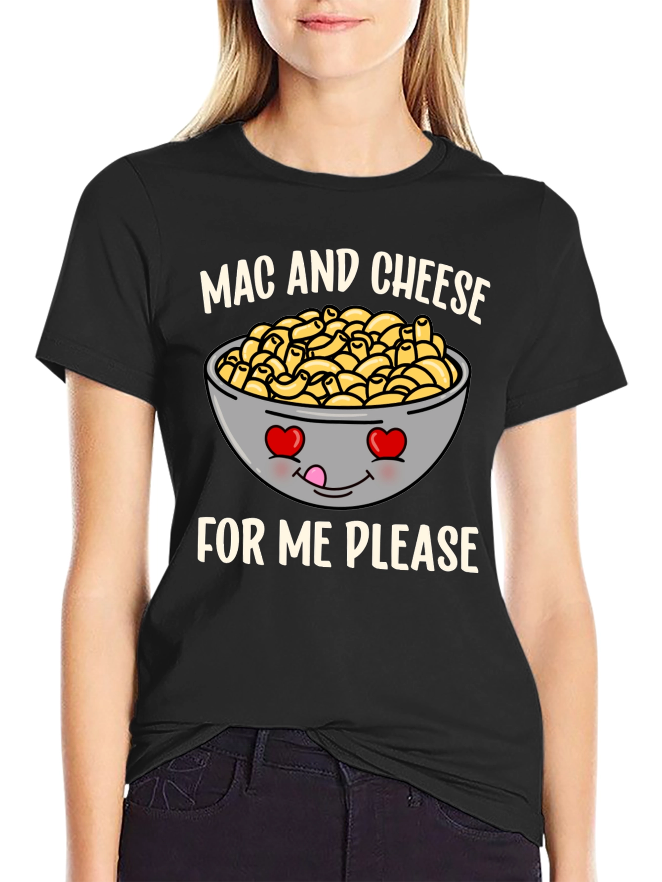 Mac and Cheese Please Funny Graphic T-Shirt