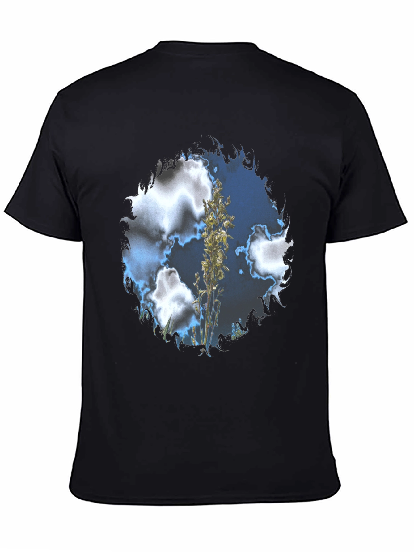 Sky High T-Shirt - Black Cotton Blend Tee