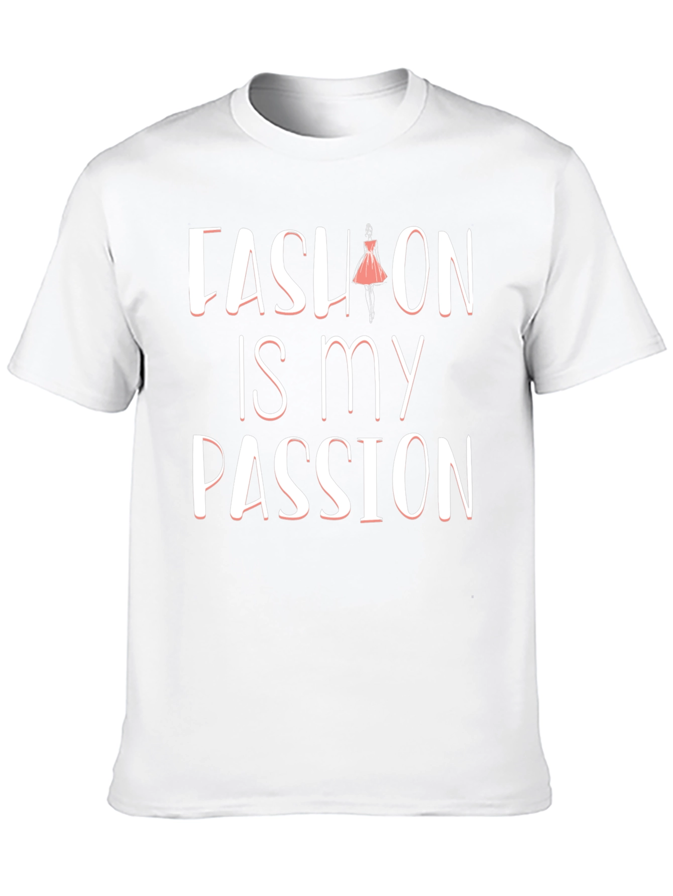 Fashion Is My Passion Graphic Tee - Black Cotton