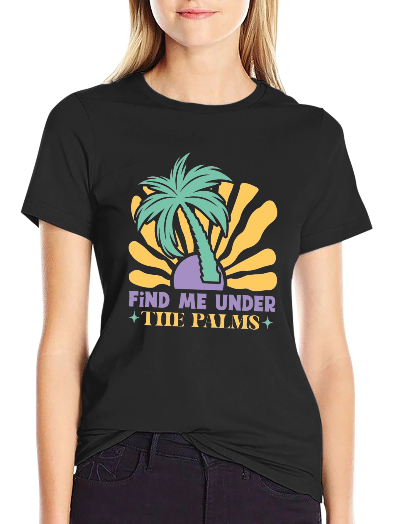 Tropical Palm Tree Graphic T-Shirt