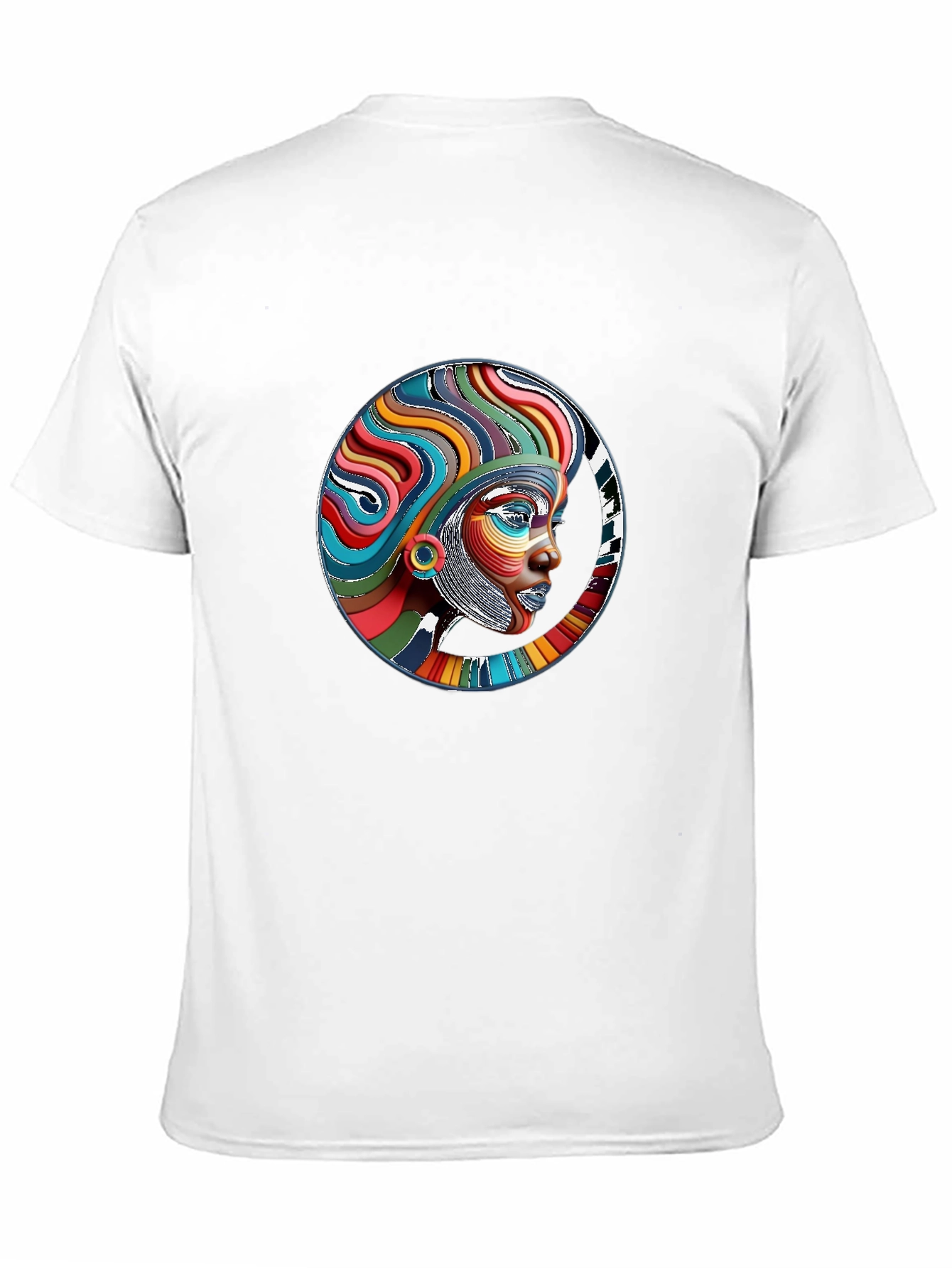 Bold Afro Art T-Shirt - Vivid Graphic Tee