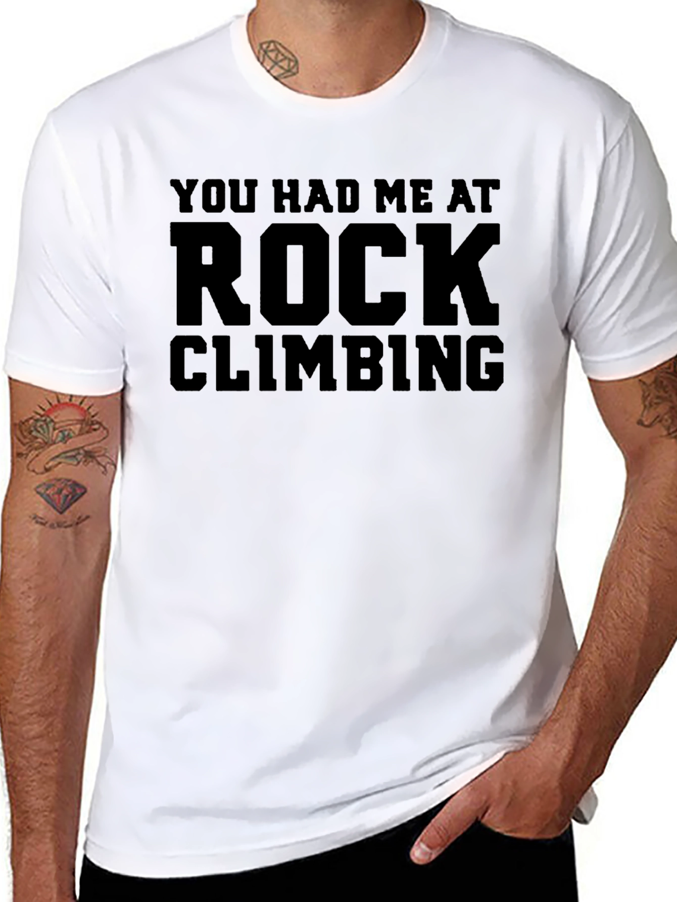 You Had Me At Rock Climbing Tee