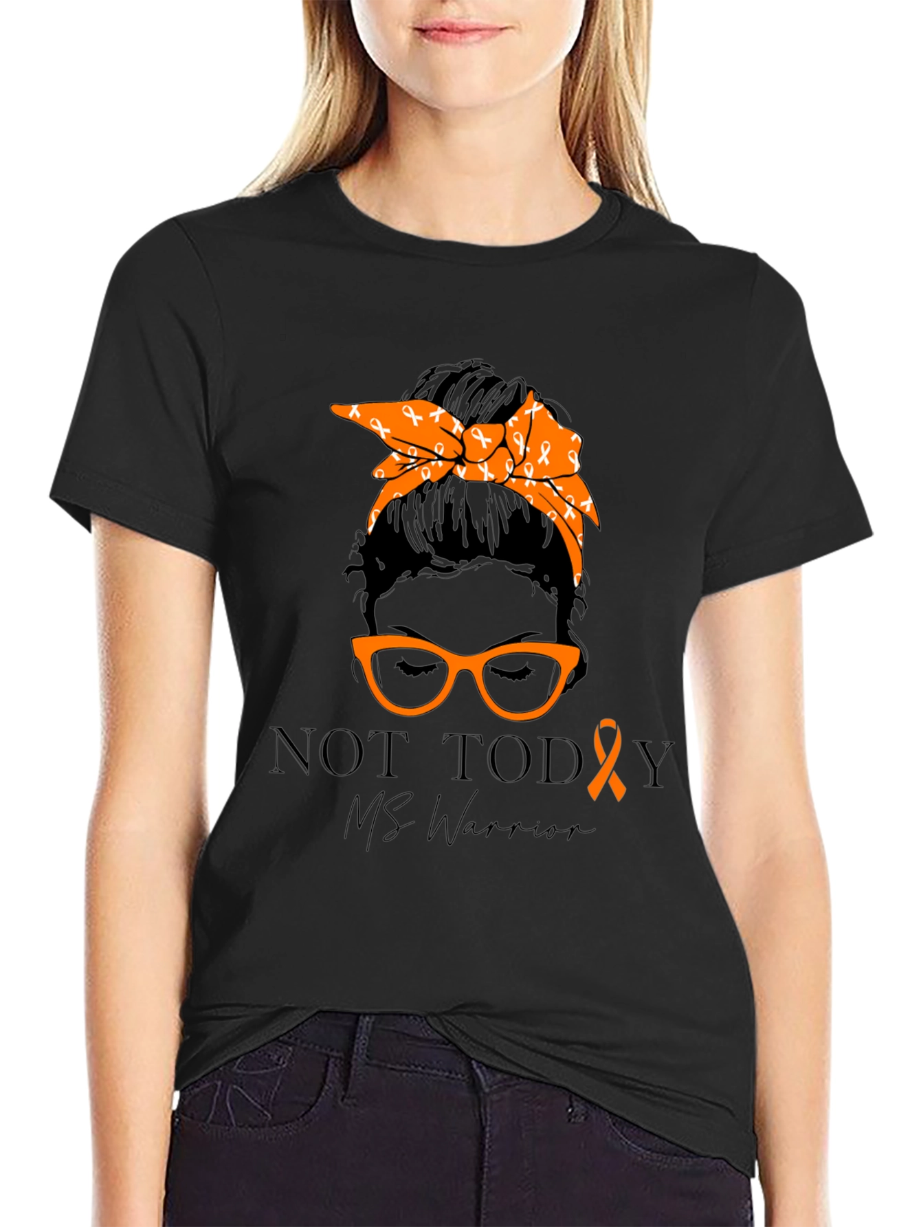 MS Warrior Ribbon Graphic T-Shirt