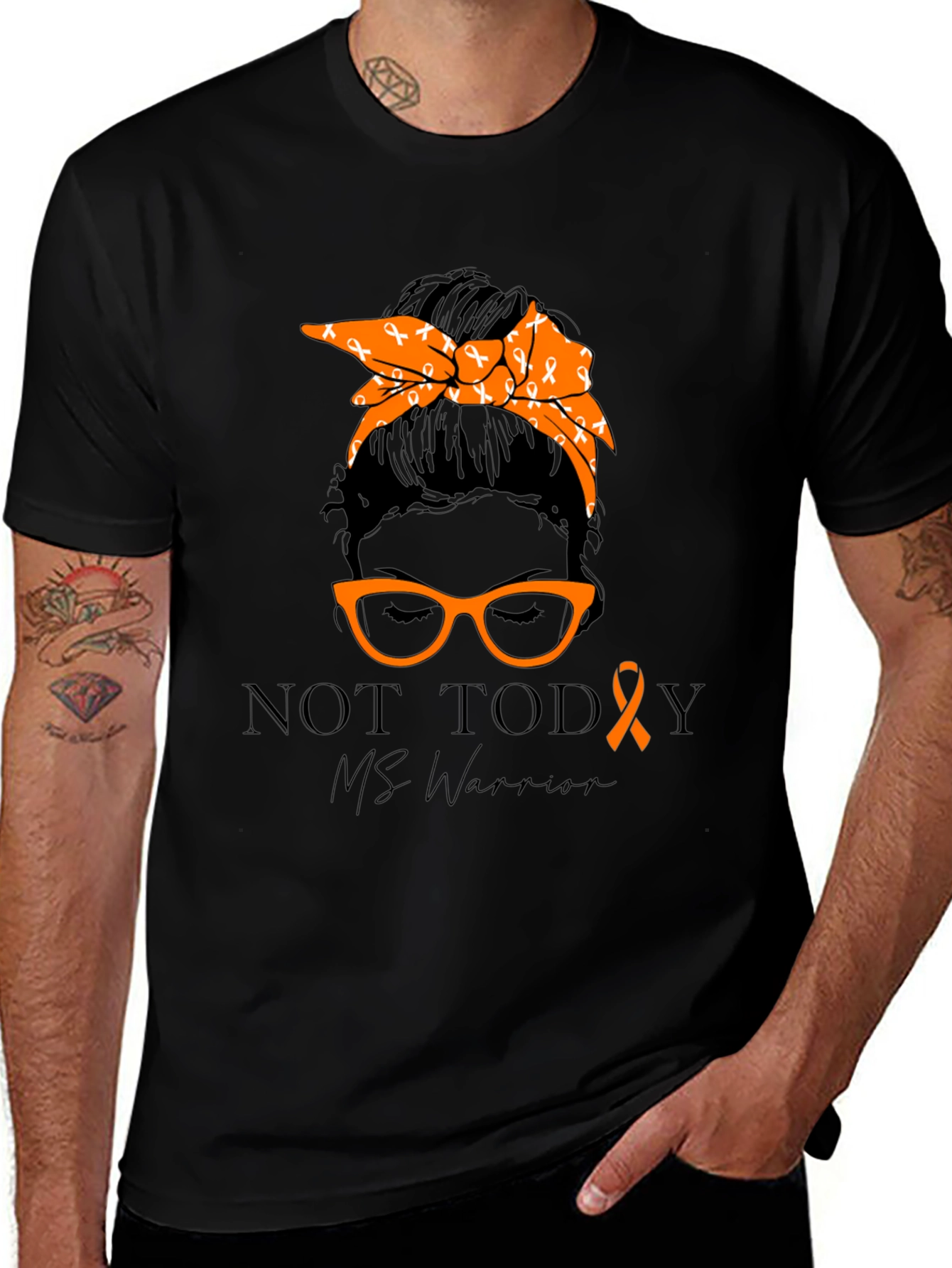MS Warrior Ribbon Graphic T-Shirt