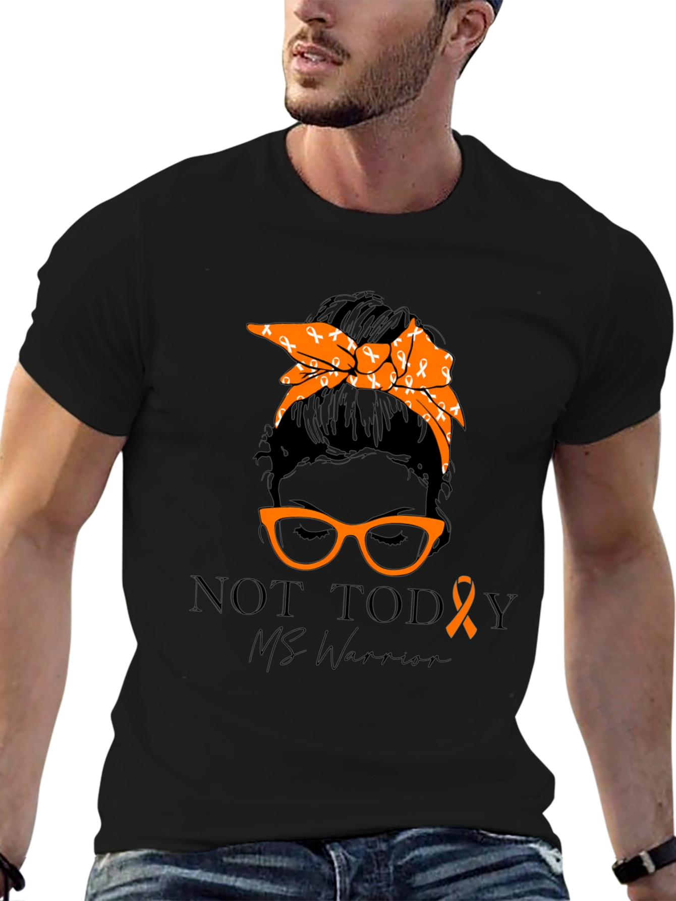 MS Warrior Ribbon Graphic T-Shirt