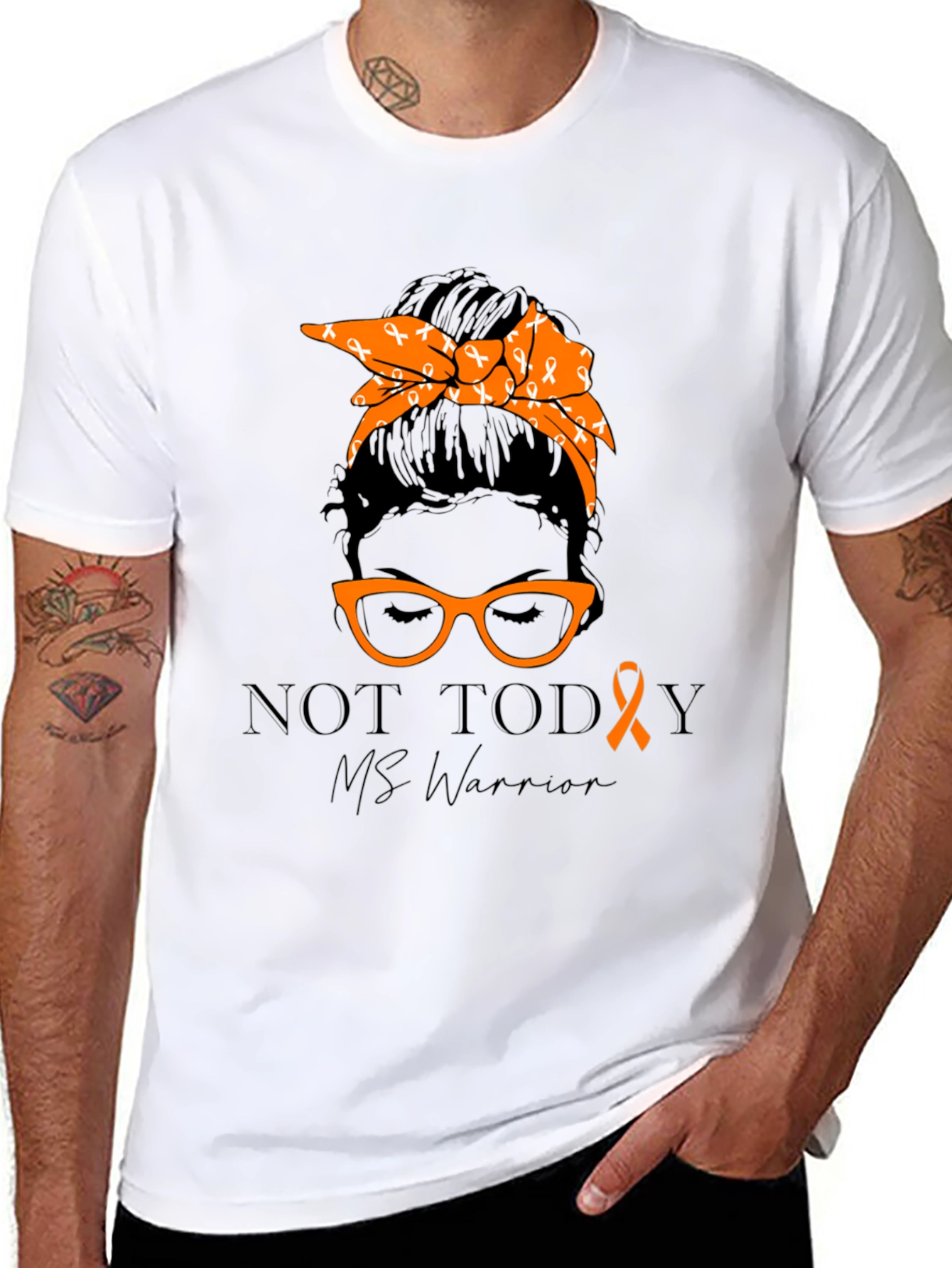 MS Warrior Ribbon Graphic T-Shirt
