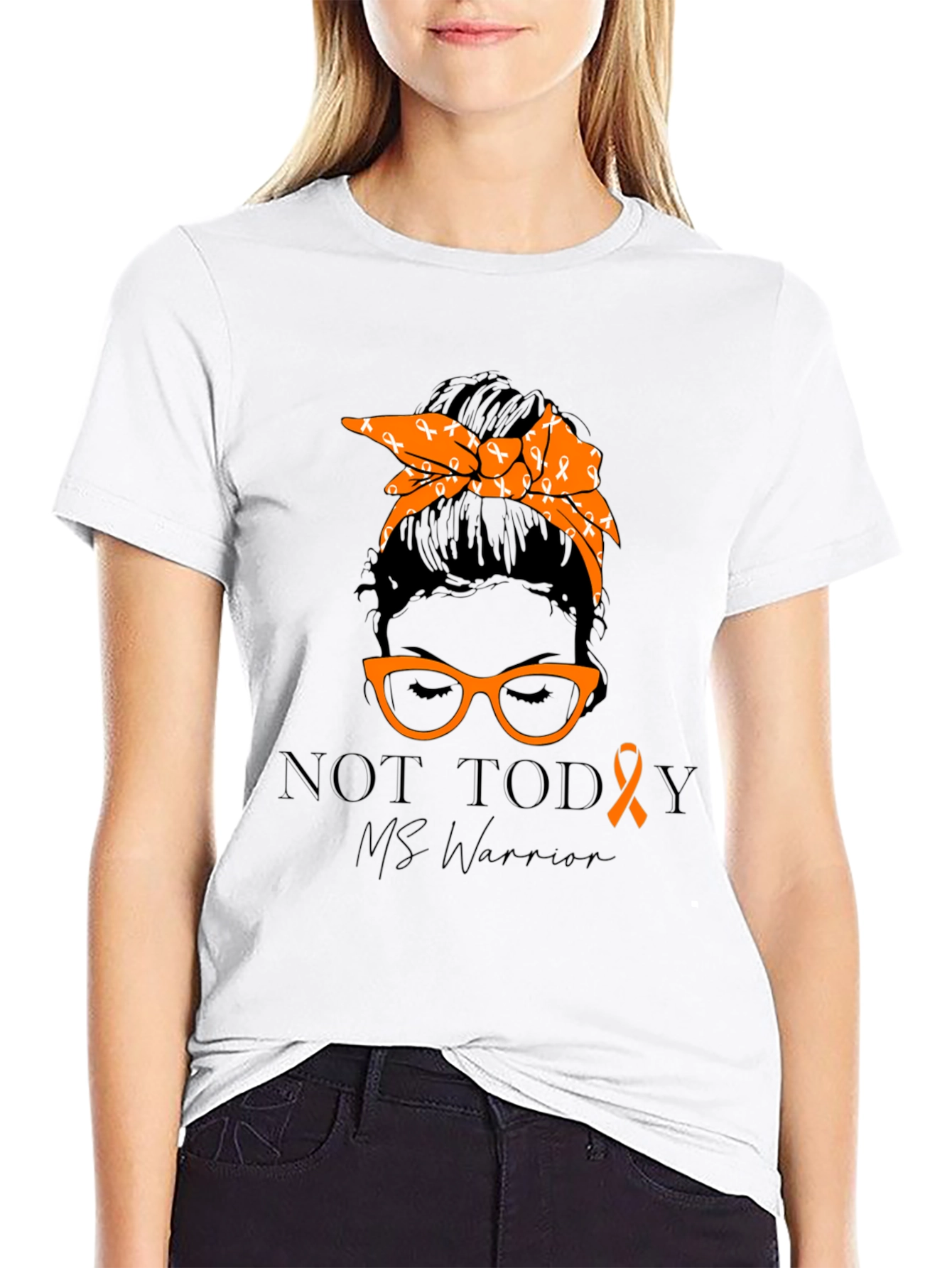 MS Warrior Ribbon Graphic T-Shirt