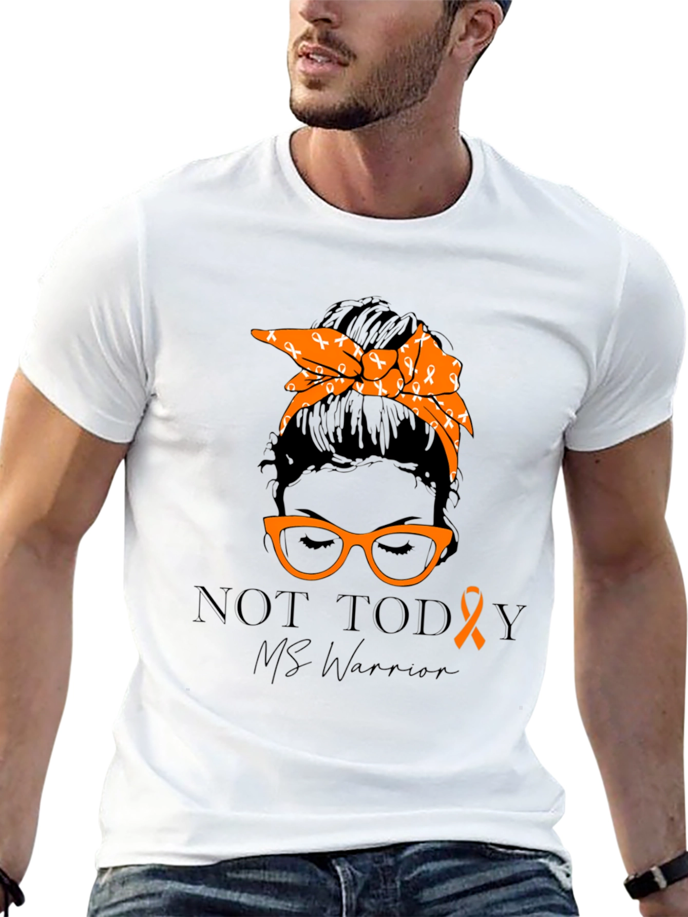 MS Warrior Ribbon Graphic T-Shirt