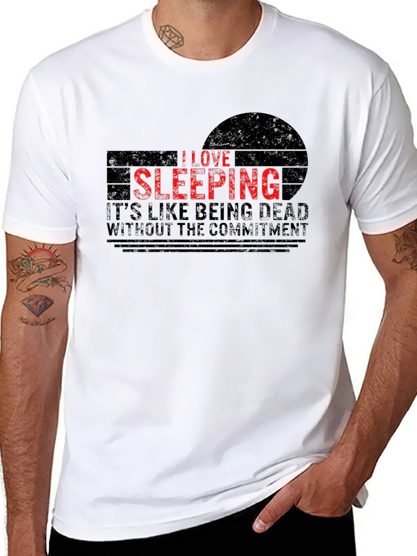 I Love Sleeping T-Shirt - Funny Graphic Tee