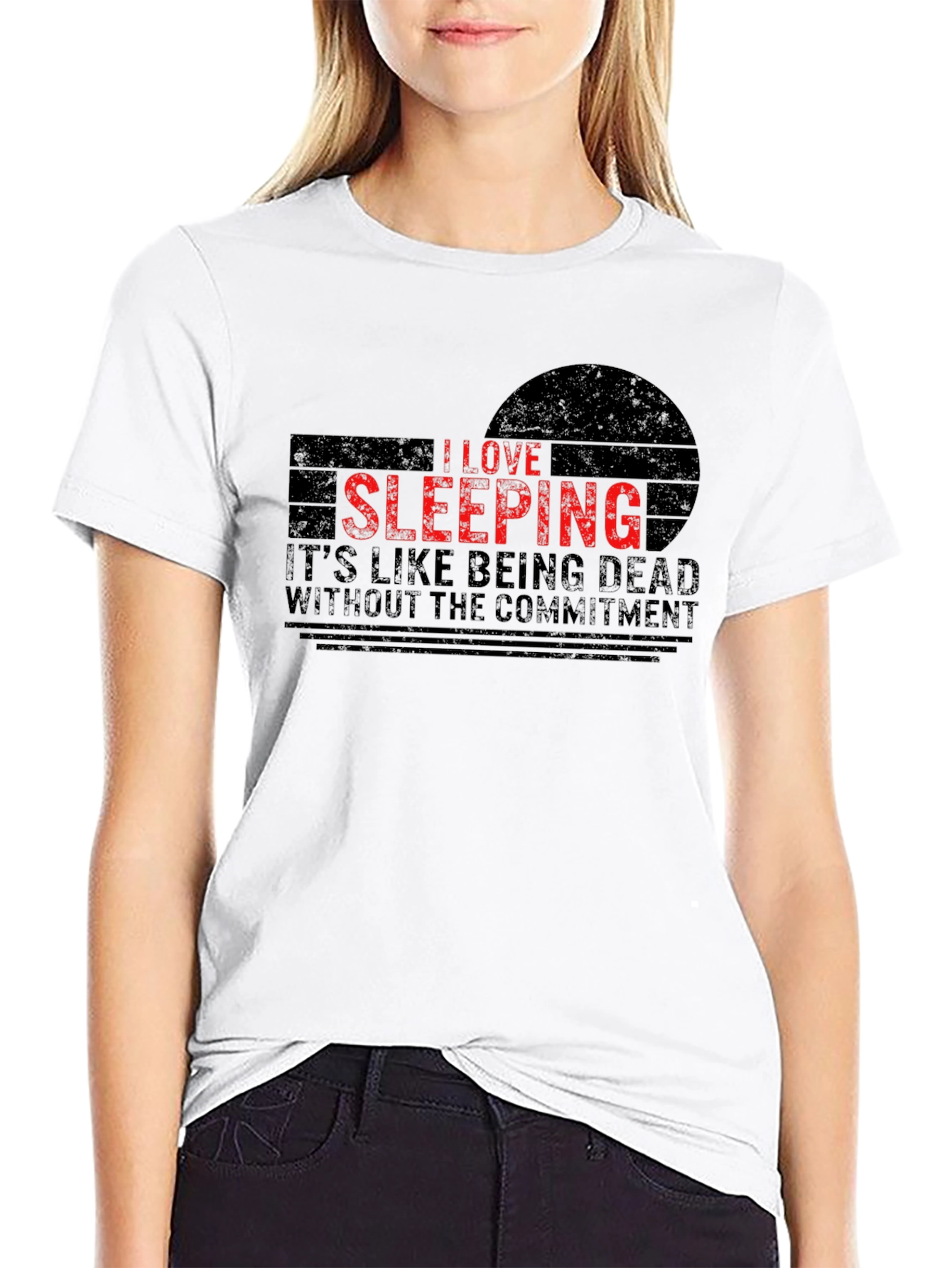 I Love Sleeping T-Shirt - Funny Graphic Tee