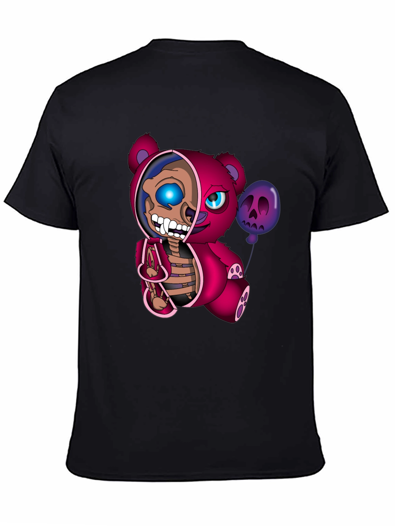 Creepy Cute Skeleton Teddy Bear Graphic T-Shirt