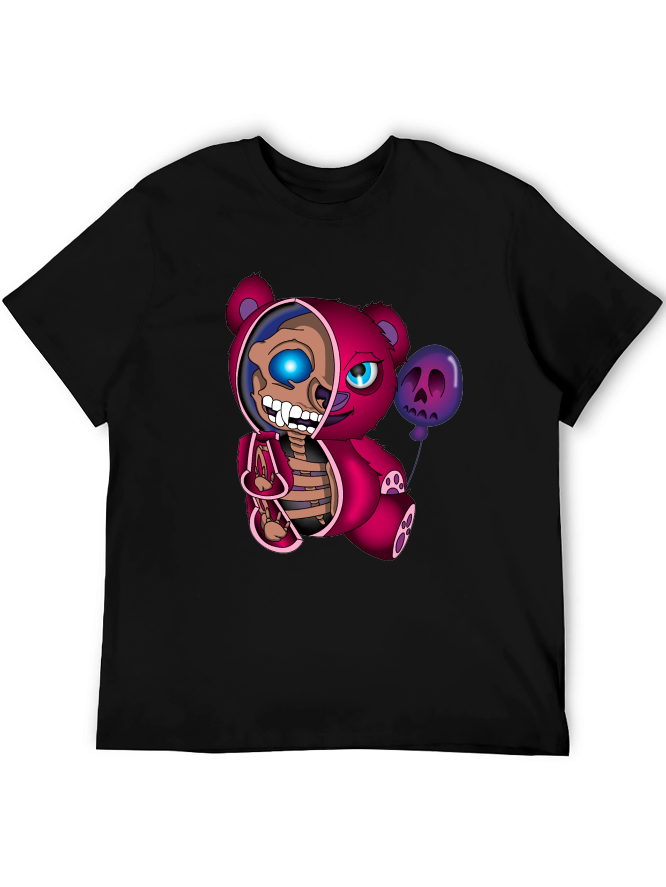Creepy Cute Skeleton Teddy Bear Graphic T-Shirt