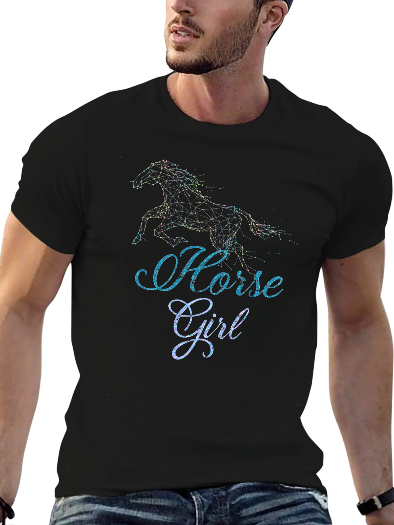 Horse Girl Constellation Graphic Tee