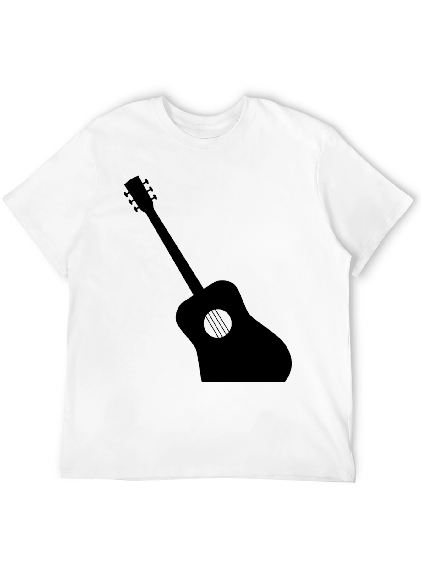 Guitar Silhouette Graphic Tee - Music Lovers T-Shirt