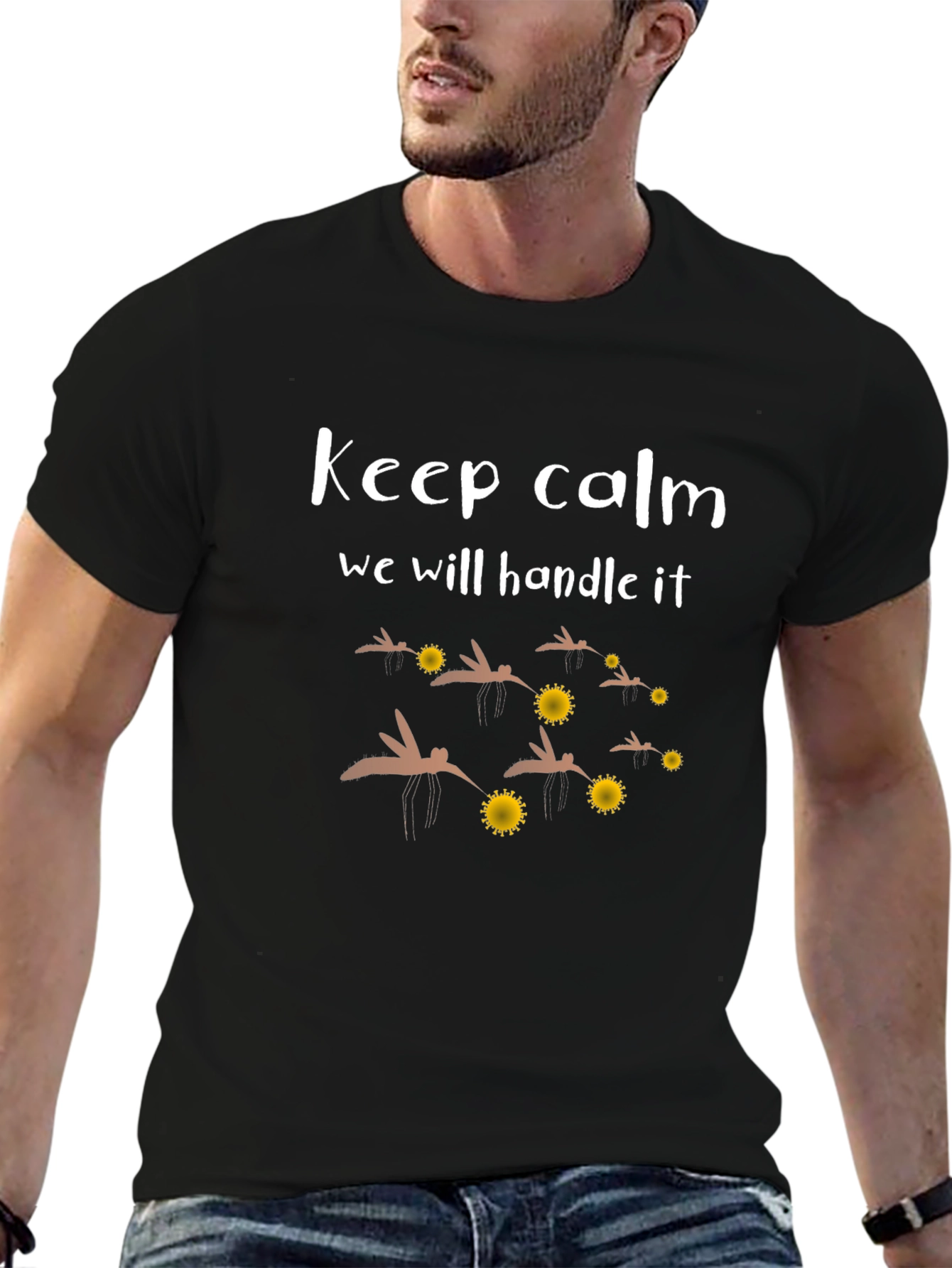 Keep Calm Mosquito Squad Black T-Shirt