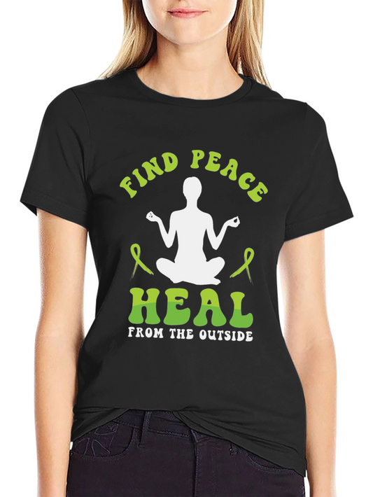 Find Peace Heal Tee - Mental Health Awareness T-Shirt