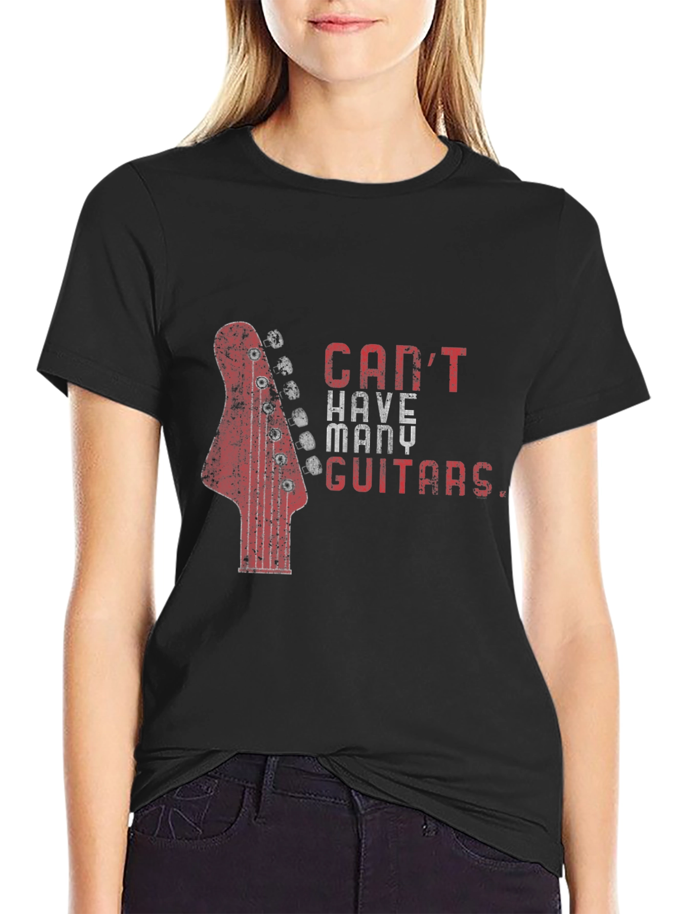 Cant Have Too Many Guitars T-Shirt - Black