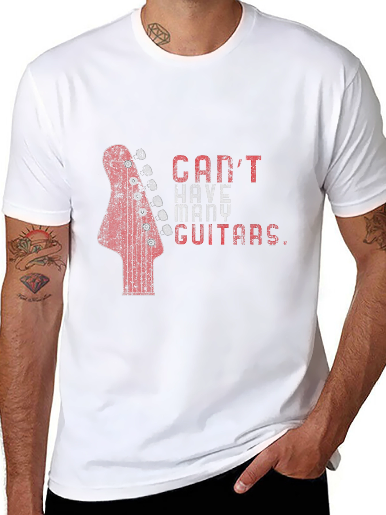 Cant Have Too Many Guitars T-Shirt - Black