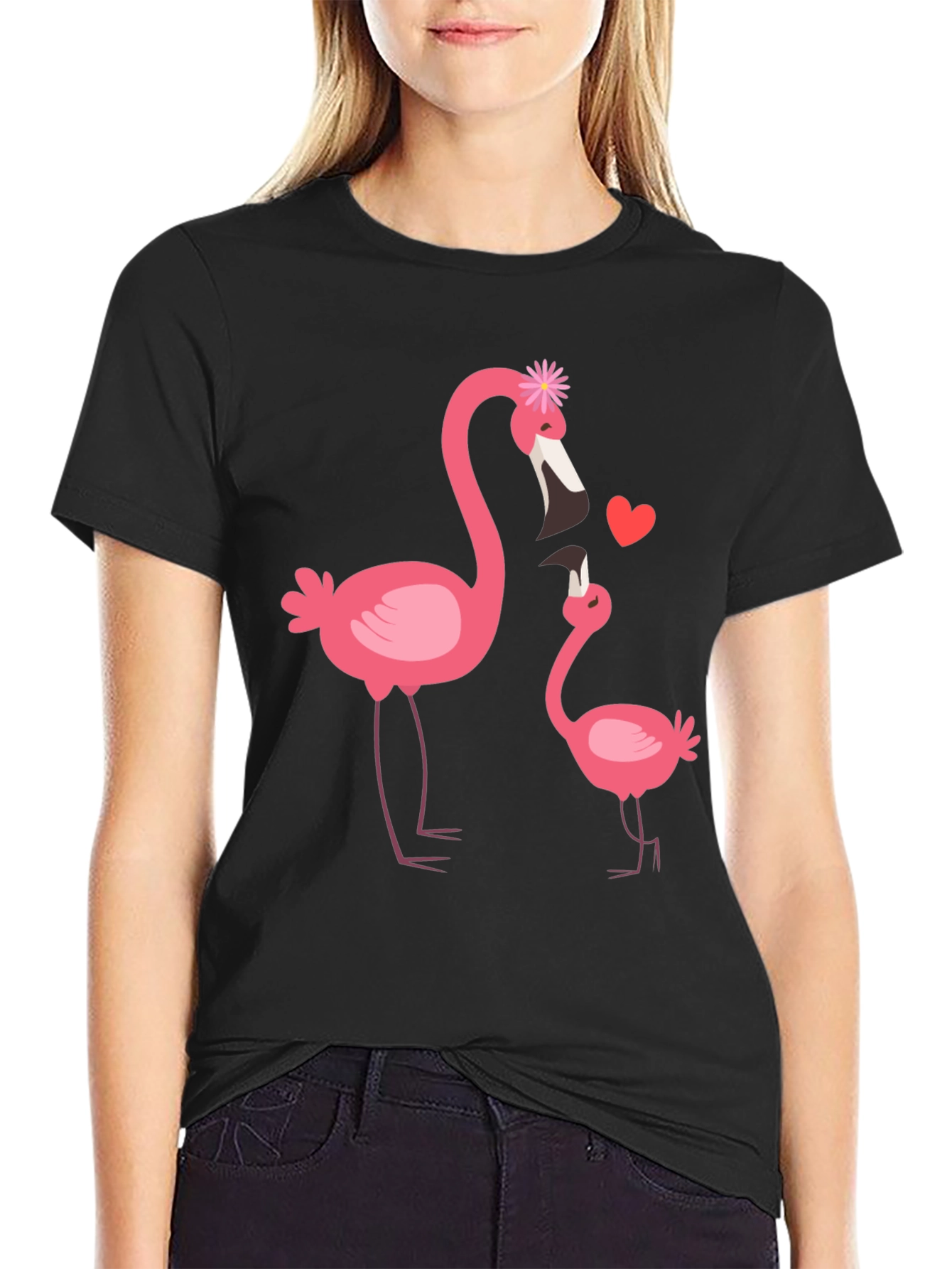 Flamingo Mom & Baby Graphic Tee