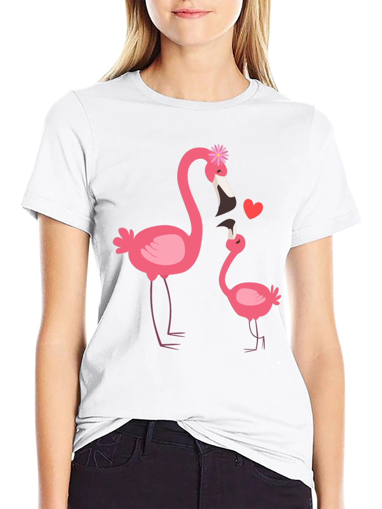 Flamingo Mom & Baby Graphic Tee